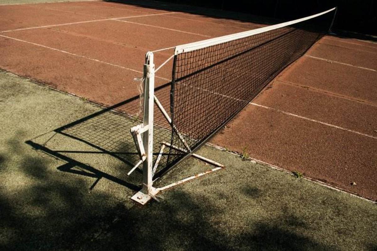 An old tennis court