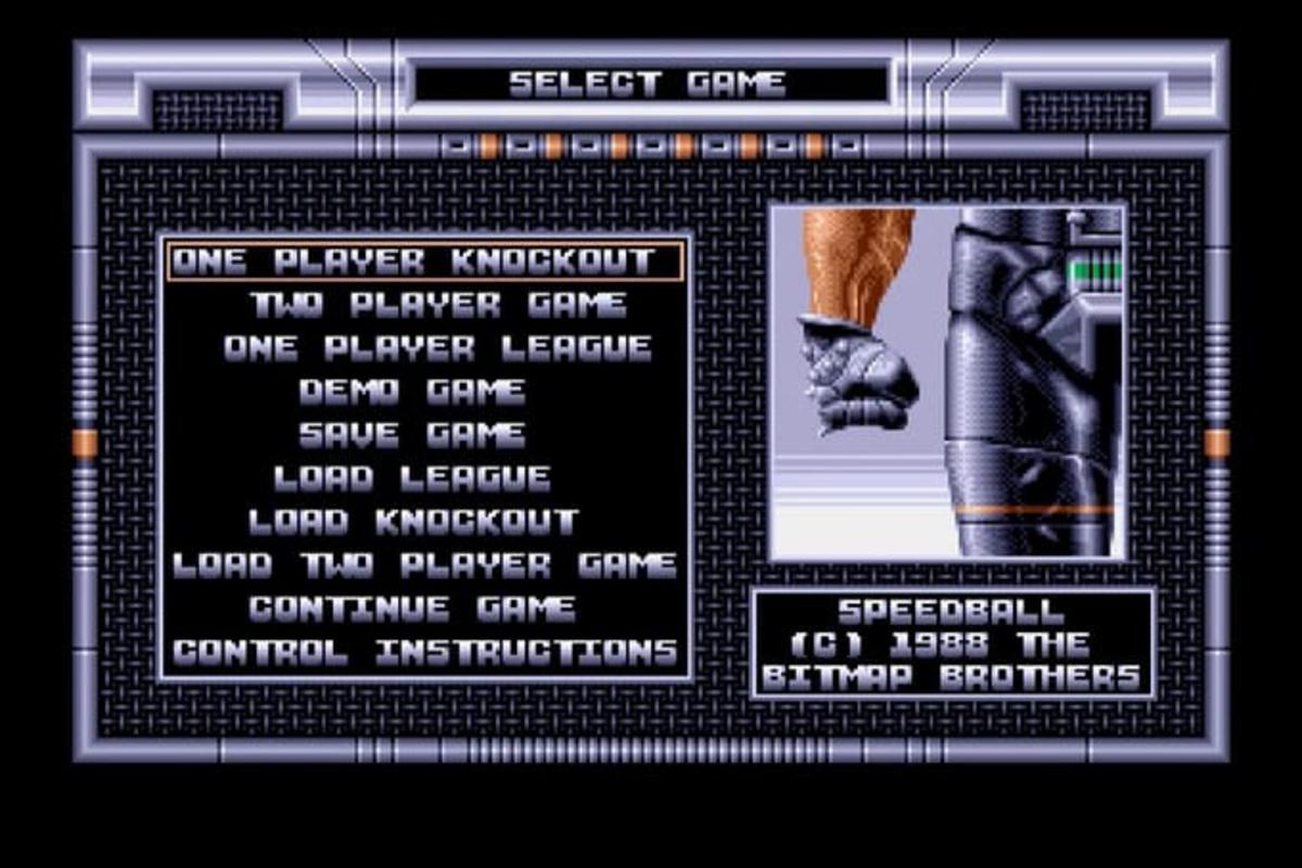 Game select screen